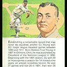 CY YOUNG TRUE VALUE BOSTON RED SOX RECORD PERFECT GAME WS HOF MLB BASEBALL CARD
