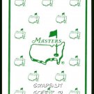 MASTERS MULTI LOGO WHITE AUGUSTA NATIONAL SINGLE PLAYING SWAP CARD