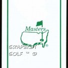 MASTERS DESIGN WHITE AUGUSTA SINGLE PLAYING GOLF CARD