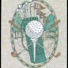 HOME STRETCH GOLF BALL & CLUBS BRIDGE SINGLE PLAYING SWAP COLLECTIBLE CARD