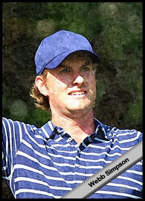 WEBB SIMPSON RYDER CUP 2011 BALLY ROOKIE FIRST CARD US OPEN CHAMPION SSP /5