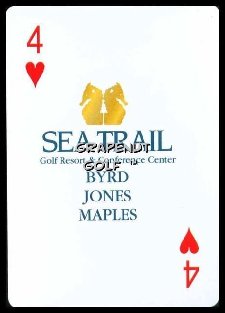 SEA TRAIL GOLF RESORT SUNSET MYRTLE BEACH SINGLE PLAYING SWAP COLLECTIBLE CARD