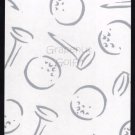GOLF BALL & TEES SINGLE PLAYING SWAP COLLECTIBLE CARD