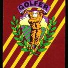 VINTAGE GOLFER RETRO RED DESIGN SINGLE PLAYING SWAP COLLECTIBLE NARROW CARD