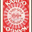 KARGO RED VERSION SINGLE VINTAGE OLD EARLY GOLF GAME SWAP COLLECTIBLE CARD