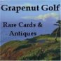FRAMED GOLFER GUY WILLIAM EARLE ARTIST SINGLE PLAYING SWAP COLLECTIBLE GOLF CARD