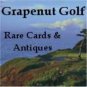 FRAMED GOLFER GUY WILLIAM EARLE ARTIST SINGLE PLAYING SWAP COLLECTIBLE GOLF CARD