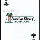 ARCADIAN SHORES GOLF CLUB NC MYRTLE BEACH SINGLE PLAYING SWAP COLLECTIBLE CARD