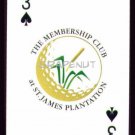 ST JAMES PLANTATION CLUB MYRTLE BEACH SC SINGLE PLAYING SWAP COLLECTIBLE CARD