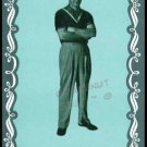 RUSS PECK MEMORIAL BLUE 1965 BRIDGE SIZE SINGLE PLAYING SWAP COLLECTIBLE CARD