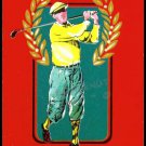 CLASSICS RED VINTAGE STYLE GOLFER SINGLE PLAYING SWAP COLLECTIBLE GOLF CARD