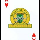 HEATHER GLEN GOLF LINKS MYRTLE BEACH SINGLE PLAYING SWAP COLLECTIBLE CARD ACE