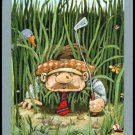 GARY PATTERSON CARTOON CRITTERS SILVER SINGLE PLAYING SWAP COLLECTIBLE GOLF CARD