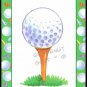 GOLF BALL TEE BORDER GREEN BRIDGE SIZE SINGLE PLAYING SWAP COLLECTIBLE GOLF CARD