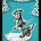 SCOTTIE SCOTTISH TERRIER DOG BLUE PLAYING SWAP RARE MINI GOLF ONE SINGLE CARD