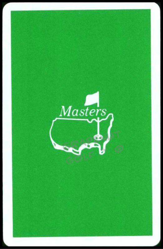 MASTERS SINGLE PLAYING SWAP GREEN AUGUSTA NATIONAL GOLF CARD CONGRESS LOGO JOKER