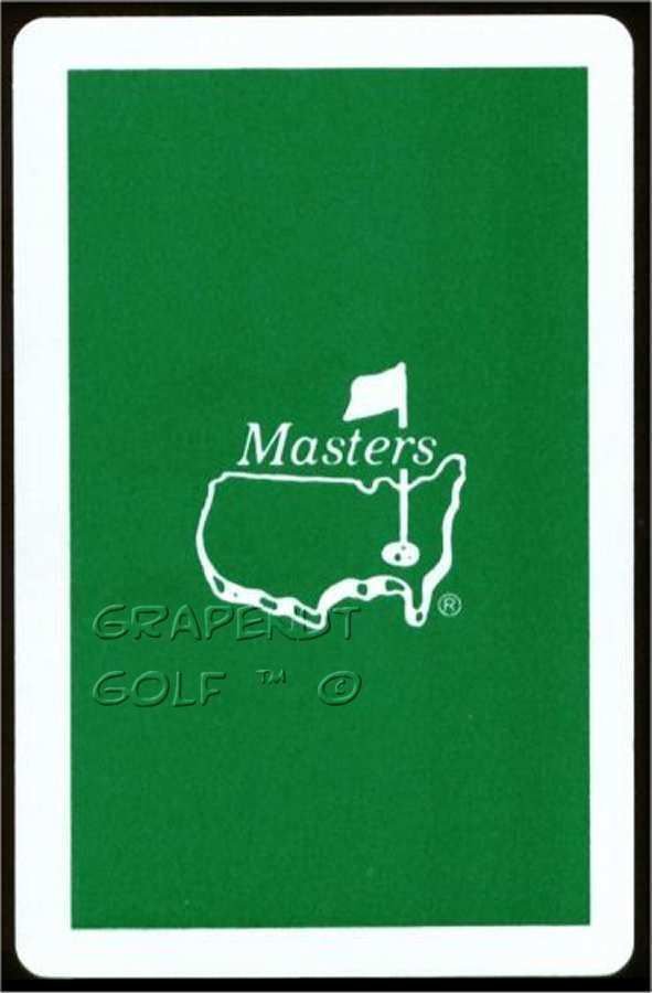 MASTERS SINGLE PLAYING SWAP GREEN AUGUSTA NATIONAL MAJOR GOLF CARD RED JOKER