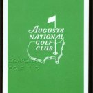 AUGUSTA NATIONAL MEMBERS 1974 ONE SINGLE GREEN MASTERS PLAYING SWAP CARD ACE