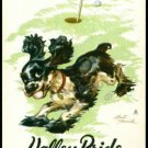 COCKER SPANIEL BUTCH DOG STAEHLE GOLF THIEF CALIFORNIA SINGLE PLAYING SWAP CARD