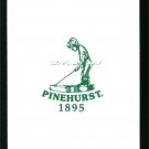 PINEHURST GOLF RESORT PUTTER BOY SINGLE PLAYING SWAP POKER CARD GREEN 1895 LOGO