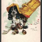 STAEHLE COCKER SPANIEL DOG BUTCH ACE of DIAMONDS GOLF SINGLE PLAYING SWAP CARD