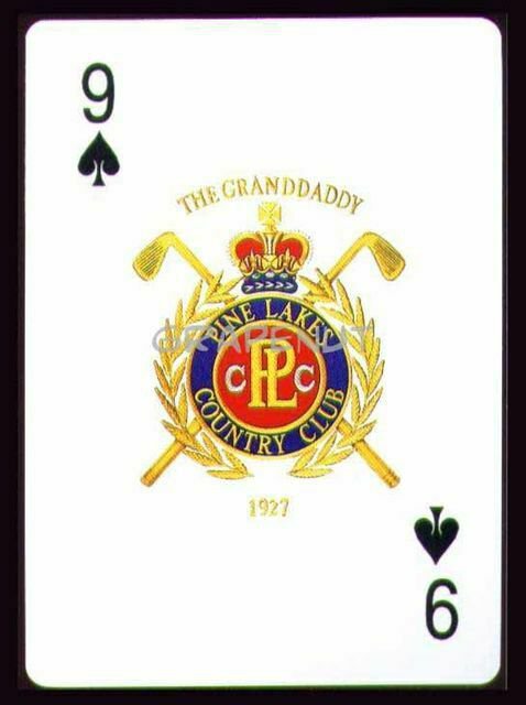 PINE LAKES CC GRANDDADDY MYRTLE BEACH SC SINGLE PLAYING SWAP COLLECTIBLE CARD