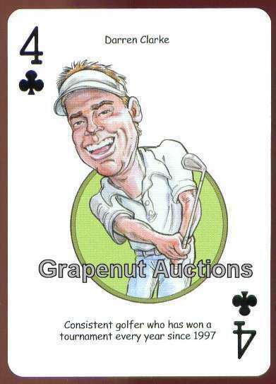 DARREN CLARKE BRITISH OPEN PGA TOUR CHAMPION GOLF SINGLE PLAYING SWAP CARD