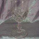 Antique   Wine Goblet   Diamond Prisms   1880's  EAPG  Pattern Pressed   Glass