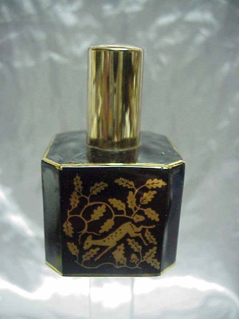 Vintage De Vilbiss Black Perfume Bottle