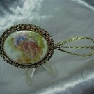 Vintage Miniature Limoges ? Hand Mirror Children's or Dollhouse