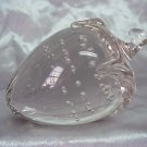 Vintage Solid Glass Strawberry Paperweight