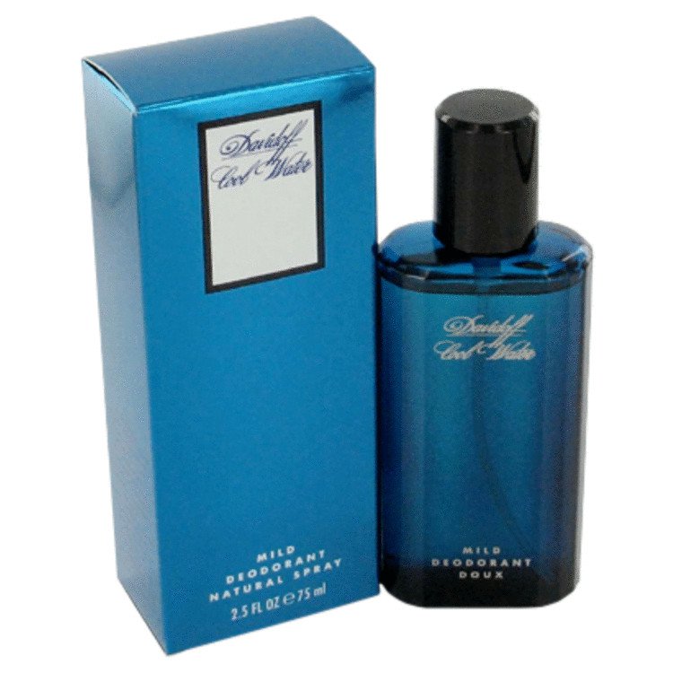 Cool Water Cologne By DAVIDOFF FOR MEN 2.5 oz Deodorant Spray (Glass)