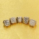 5pcs 1971 1977 1992 1993 1995 Dallas Cowboys Championship Rings Set drop s