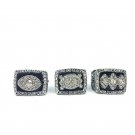 3Pcs/Lot 1976 1980 1983 Oakland Raiders Super Bowl Championship Ring For Fa