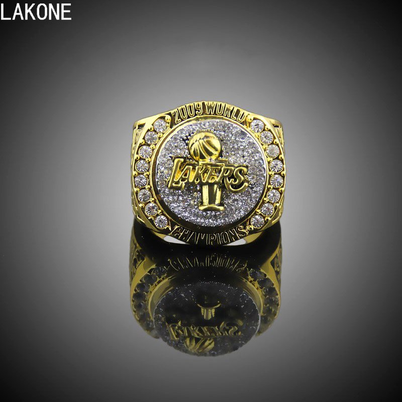 LAKONE Champions ring, Kobe Bryant Basketball 2009 Los Angeles Lakers champ