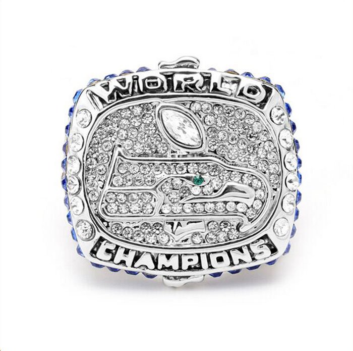 Wholesale New design 2013 Super Bowl Seattle Seahawks Zinc Alloy silver pla