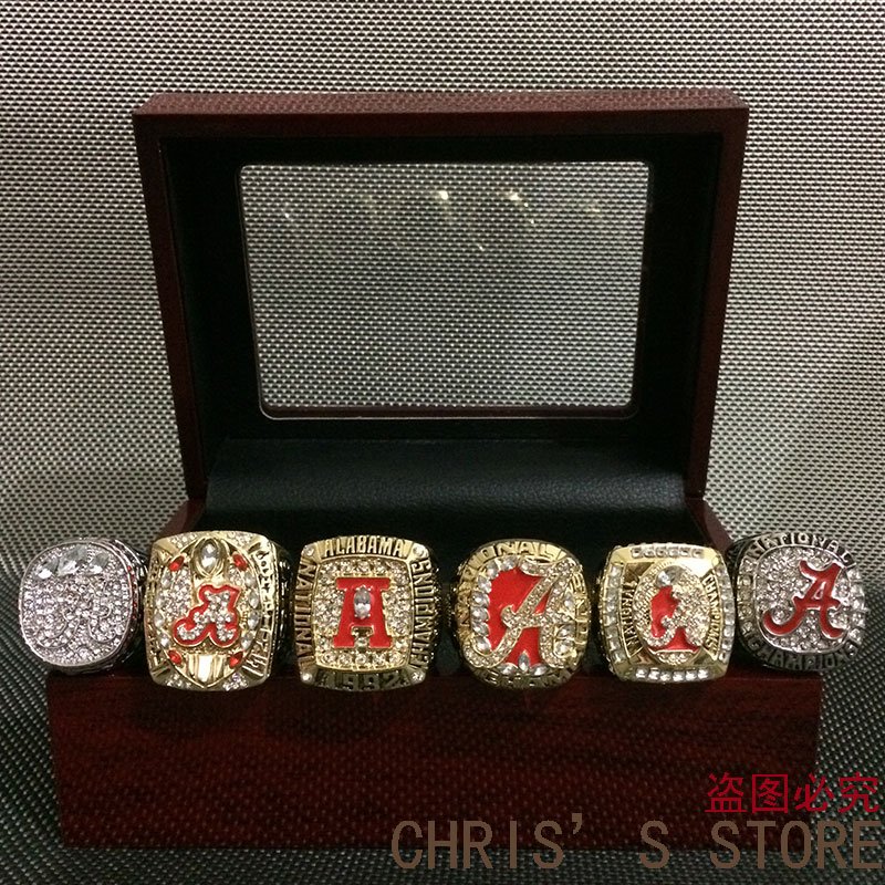 2017 Free Shipping Replica High Quality 6pcs/Packs University of Alabama Cr