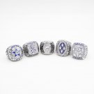5pcs 1971 1977 1992 1993 1995 Dallas Cowboys Championship Rings Set drop s
