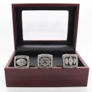 3pcs/set 1976 1980 1983 Oakland Raiders Super Bowl Championship Rings Set F