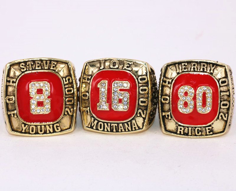 3pcs/set USA size 11 Hall of Fame number 8 16 80 championship rings replica