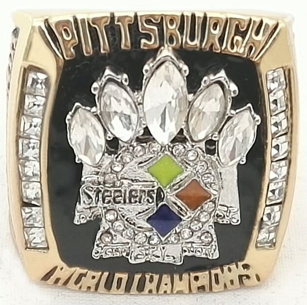 Factory Direct Sale  Replica Newest Design 2005 Super Bowl Pittsburgh Steel