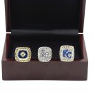 3Pcs/Lot Kansas City Royals Set (1985/2014/2015) World Series Baseball Cham