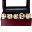 5Pcs/Lot GOLD 1971 1977 1992 1993 1995 DALLAS COWBOYS SUPER BOWL CHAMPIONSH