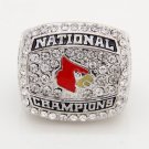 Man's Crystal Sport Ring 2013 Louisville Cardinals NCAA Basketball Champion