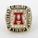 1992 Alabama Crimson Tide National Championship Rings Replica champion ring