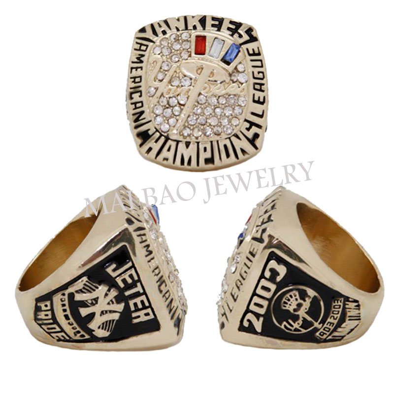 New Hot Selling 2003 NY Yankees American League Championship Ring size 11 -