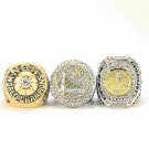 3Pcs/Lot 1975/2015/2017 Golden State Warriors Basketball Championship Ring