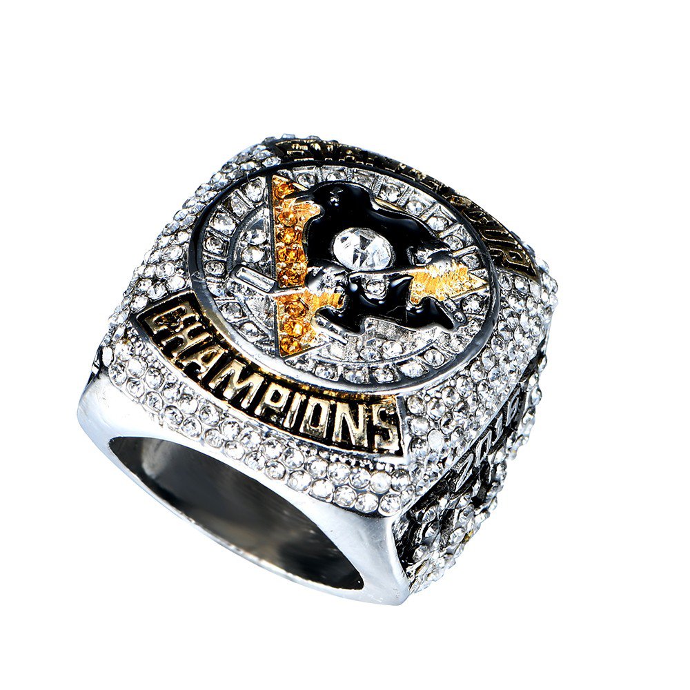 2016 Pittsburgh Penguins Stanley Cup Scores Engraved Championship Ring Repl