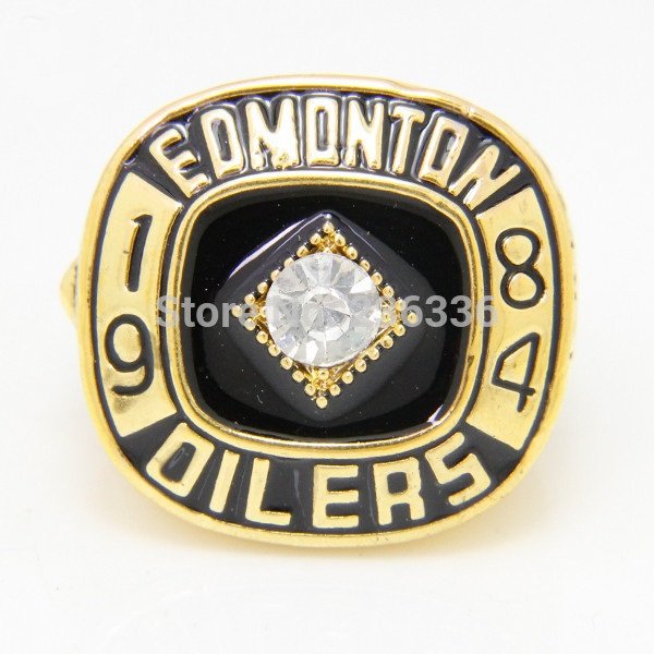 High Quality  1984 edmonton oliers stanley cup championship ring solid souv