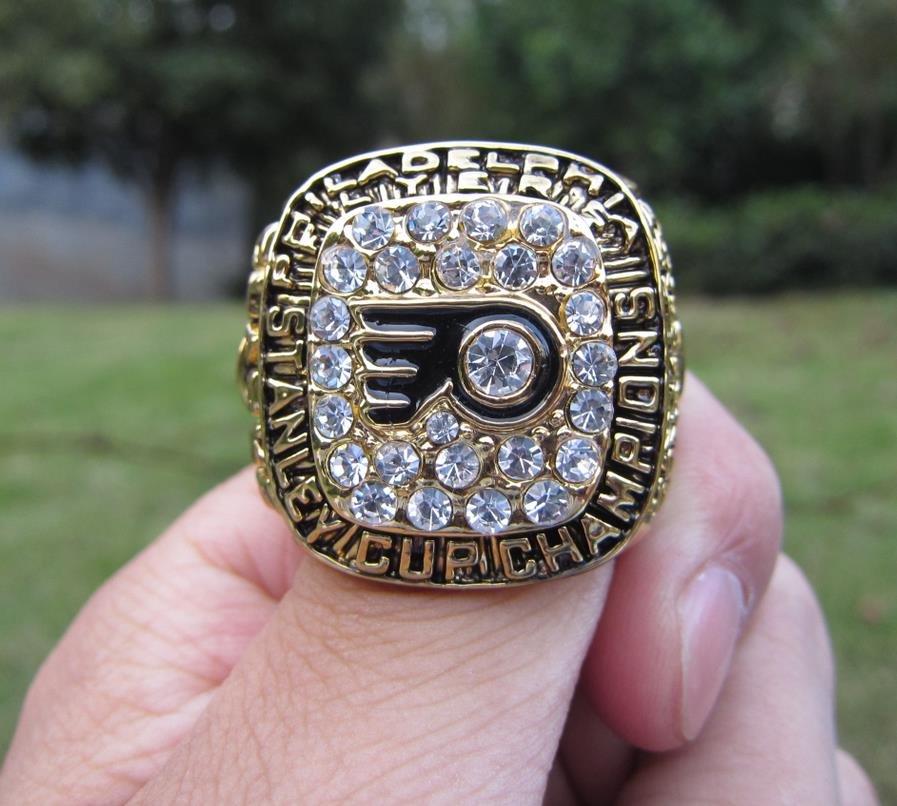 High Quality 1975 Philadelphia Flyers Stanley Cup Championship Ring solid